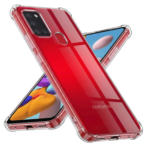 Husa pentru Samsung Galaxy A21s, Techsuit Shockproof Clear Silicone, transparenta