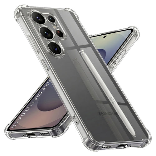Husa pentru Samsung Galaxy S25 Ultra, Techsuit Shockproof Clear Silicone, transparenta
