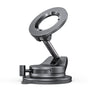 Suport auto Lisen (A608), Prindere magnetica, pentru Bord, Pliabil, 360° Reglabil, cu Larger Bottom Suction Cup, negru