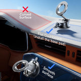 Suport auto Lisen (A608), Prindere magnetica, pentru Bord, Pliabil, 360° Reglabil, cu Larger Bottom Suction Cup, negru