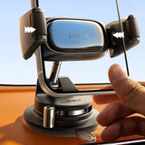 Suport auto Lisen A609 (YL0225120003), pentru Bord, 360A° Rotatie, Clema Brat, Automatic Lock, Vacuum Suction, negru