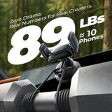 Suport auto Lisen A609 (YL0225120003), pentru Bord, 360A° Rotatie, Clema Brat, Automatic Lock, Vacuum Suction, negru