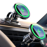 Suport auto Lisen cu Incarcare Wireless (YL0225070006), Magnetic, pentru Grila ventilatie & Smooth Surface, Universal, 15W, negru