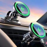 Suport auto Lisen cu Incarcare Wireless (YL0225070006), Magnetic, pentru Grila ventilatie & Smooth Surface, Universal, 15W, negru