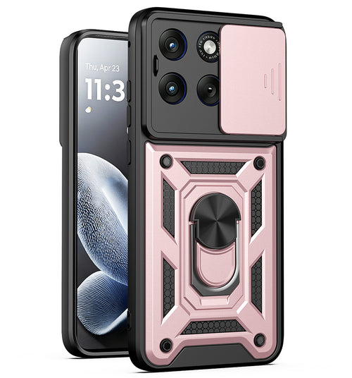Husa pentru Motorola Edge 70 Fusion, Techsuit CamShield Series, roz