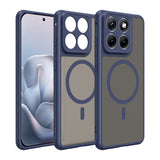 Husa pentru Motorola Edge 70 Fusion, Techsuit HaloFrost II MagSafe, bleumarin