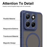 Husa pentru Motorola Edge 70 Fusion, Techsuit HaloFrost II MagSafe, bleumarin