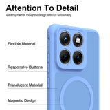 Husa pentru Motorola Edge 70 Fusion, Techsuit HaloFrost II MagSafe, albastru