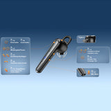 Casca Bluetooth Techsuit Voicera (CB3), Bluetooth 5.1, Hands-Free, Anulare zgomot Microfon, 50h Talk Time, negru