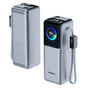 Baterie externa UGREEN PB728 (75702B), cu 2x Integrat USB-C Cable, USB, Type-C, Afisaj digital, 25000mAh, 200W, gri