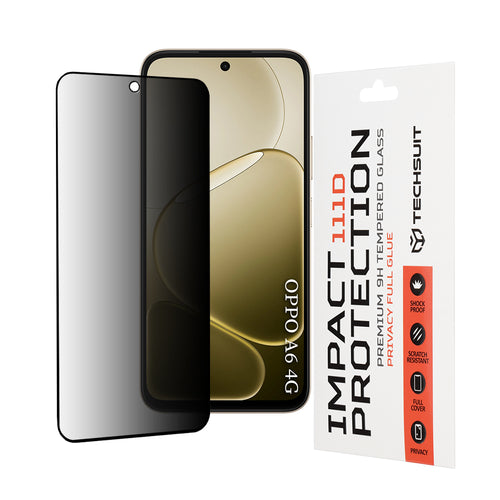Folie de protectie pentru OPPO A6x 4G, Techsuit 111D Privacy Full Glue