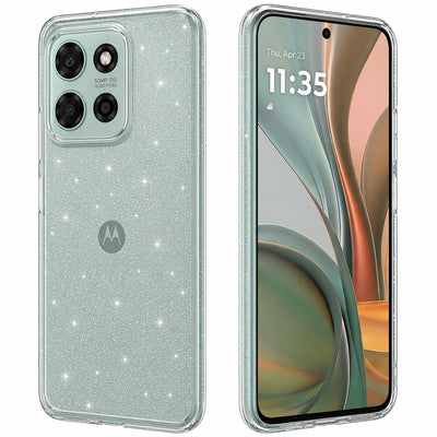 Husa pentru Motorola Moto G75, Techsuit SparkleSkin Series, transparenta