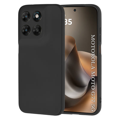 Husa pentru Motorola Moto G77, Techsuit SoftFlex, negru