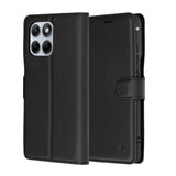 Husa pentru Motorola Edge 70 Fusion, Techsuit Leather Folio, maro