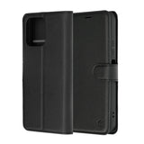 Husa pentru OPPO A6x 4G, Techsuit Leather Folio, negru