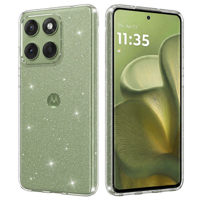 Husa pentru Motorola Edge 60 Fusion, Techsuit SparkleSkin Series, transparenta