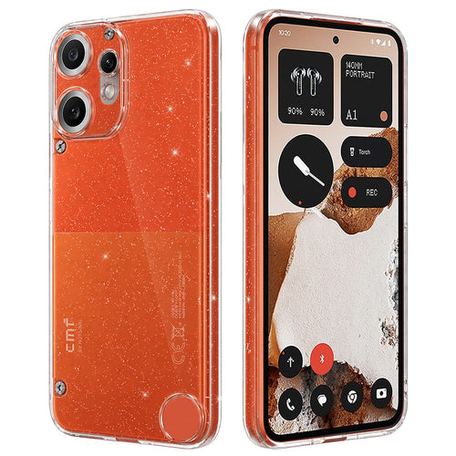 Husa pentru Nothing CMF Phone 2 Pro, Techsuit SparkleSkin Series, transparenta