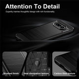 Husa pentru Nothing Phone (4a), Techsuit Carbon Silicone, negru