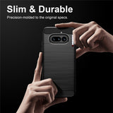 Husa pentru Nothing Phone (4a), Techsuit Carbon Silicone, negru