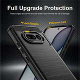 Husa pentru Nothing Phone (4a), Techsuit Carbon Silicone, negru