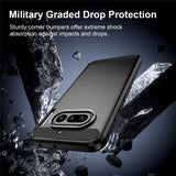 Husa pentru Nothing Phone (4a), Techsuit Carbon Silicone, negru