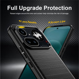 Husa pentru Nothing Phone (4a) Pro, Techsuit Carbon Silicone, negru