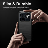Husa pentru Nothing Phone (4a) Pro, Techsuit Carbon Silicone, negru