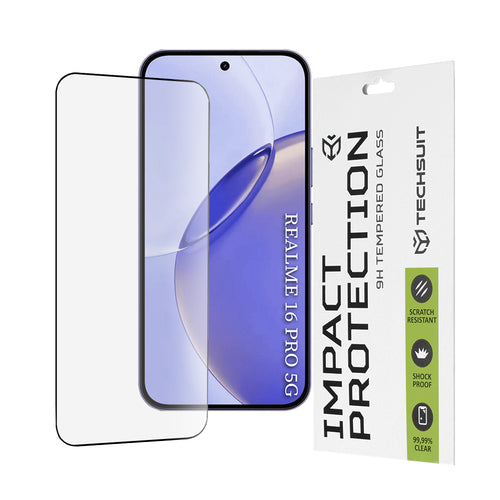 Folie de protectie pentru Realme 16 Pro, Techsuit 111D Full Cover / Full Glue Glass