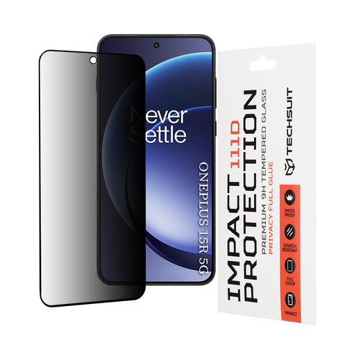 Folie de protectie pentru OnePlus 15R, Techsuit 111D Privacy Full Glue