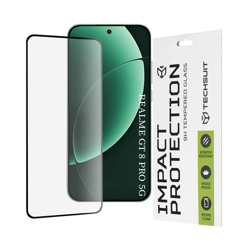 Folie de protectie pentru Realme GT 8 Pro, Techsuit 111D Full Cover / Full Glue Glass