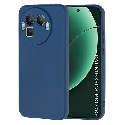 Husa pentru Realme GT 8 Pro, Techsuit SoftFlex [Round Camera Cutout], bleumarin