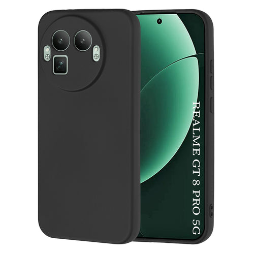 Husa pentru Realme GT 8 Pro, Techsuit SoftFlex [Round Camera Cutout], negru