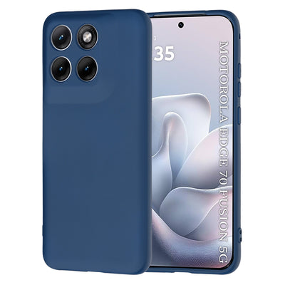 Husa pentru Motorola Edge 70 Fusion, Techsuit SoftFlex, bleumarin