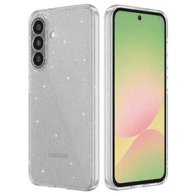 Husa pentru Samsung Galaxy A56 5G, Techsuit SparkleSkin Series, transparenta