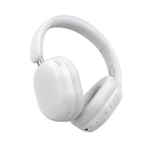 Casti wireless Acefast Wireless Headset (H12), 4-Mic Hybrid ANC, 40mm Hi-Fi, BT 5.4, Game Mode, Bass Boost, HD Mic, alb