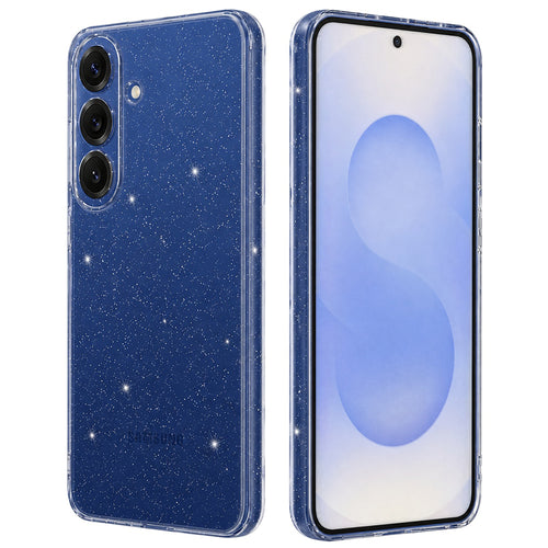 Husa pentru Samsung Galaxy S25, Techsuit SparkleSkin Series, transparenta