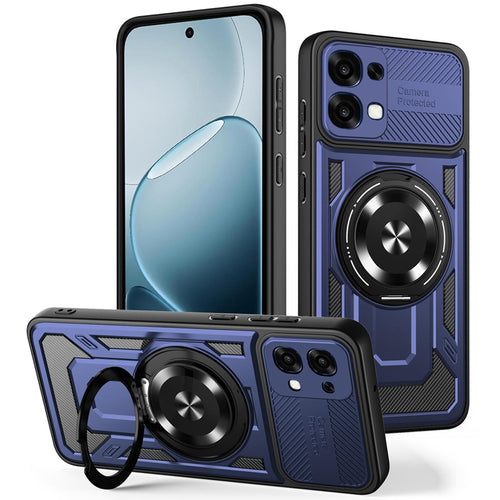 Husa pentru OPPO A6 Pro 4G, Techsuit RuggedCam, albastru
