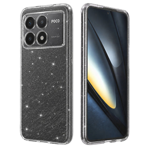 Husa pentru Xiaomi POCO F6 Pro, Techsuit SparkleSkin Series, transparenta