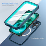 Husa pentru iPhone 16, ShellBox Waterproof IP68 Case, negru