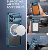 Husa pentru iPhone 16, ShellBox Waterproof IP68 Case, negru
