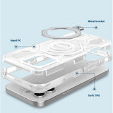 Husa pentru iPhone 15 Pro, Techsuit Carbon Shield PRO, mov