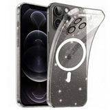 Husa pentru iPhone 12 Pro, Techsuit SparkleSkin MagSafe Series, transparenta