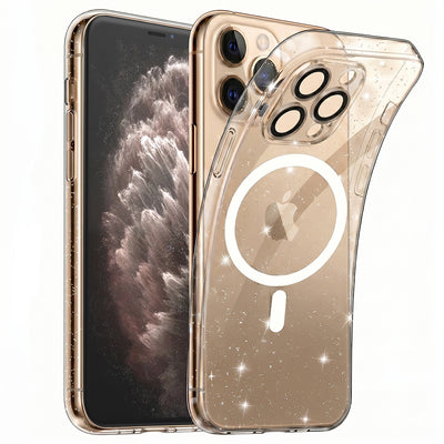 Husa pentru iPhone 11 Pro, Techsuit SparkleSkin MagSafe Series, transparenta