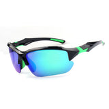 Techsuit Bike Glasses (9301), pentru Cycling and Sport Outdoor Activities, cu UV Protection, Unisex, Black / Gradient Albastru