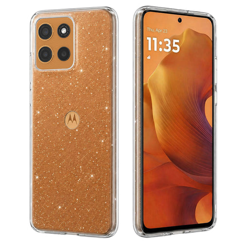 Husa pentru Motorola Moto G15, Techsuit SparkleSkin Series, transparenta
