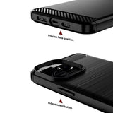 Husa pentru OPPO A6x 4G, Techsuit Carbon Silicone, albastru