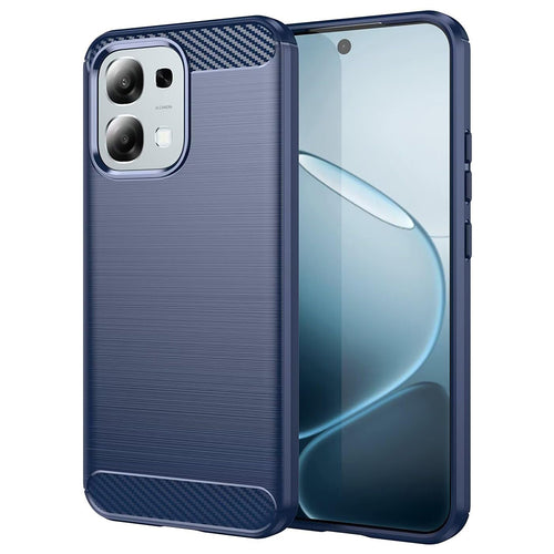 Husa pentru OPPO A6 Pro 4G, Techsuit Carbon Silicone, albastru