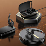Casca Bluetooth Techsuit Premium SoundForce Pro (G10), BT5.1, Dual-Microfon ENC, 25H Talk Time, negru