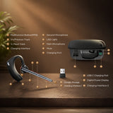 Casca Bluetooth Techsuit Premium SoundForce Pro (G10), BT5.1, Dual-Microfon ENC, 25H Talk Time, negru