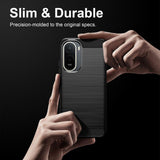 Husa pentru Xiaomi Redmi A7 Pro 4G, Techsuit Carbon Silicone, albastru